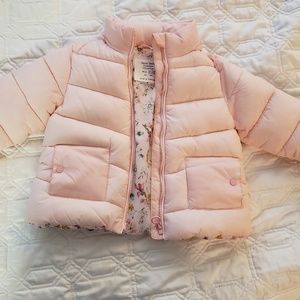 Zara, Puffer pink winter coat